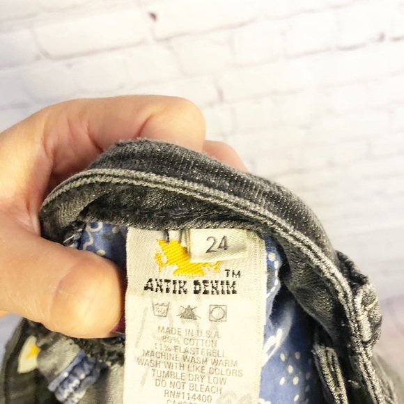 Antik Denim Distressed Gray Jeans - Picture 6 of 6